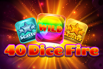 40 Dice Fire - Red Stone